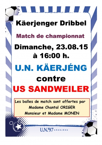 Dënn Sonnden géit et endlech erëm ëm Punkten...