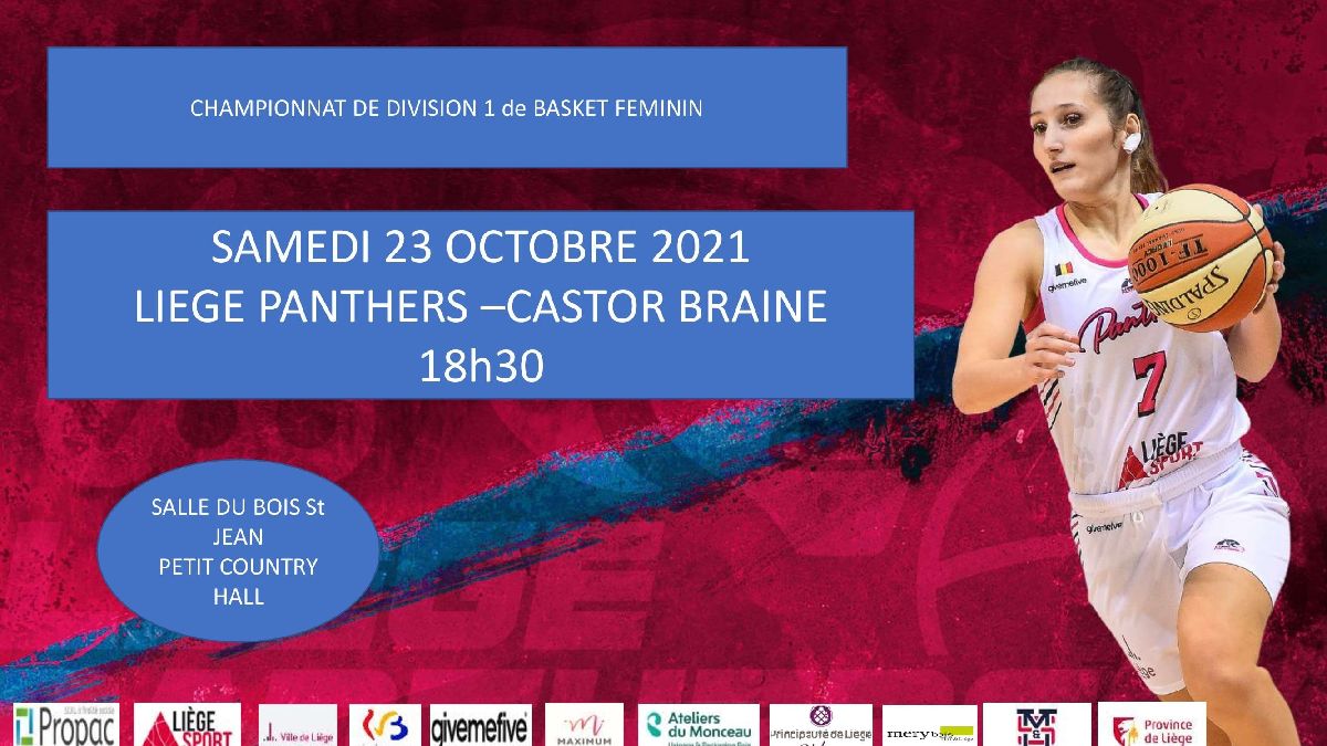 Les PANTHERS reçoivent Braine ce samedi 23.10.21