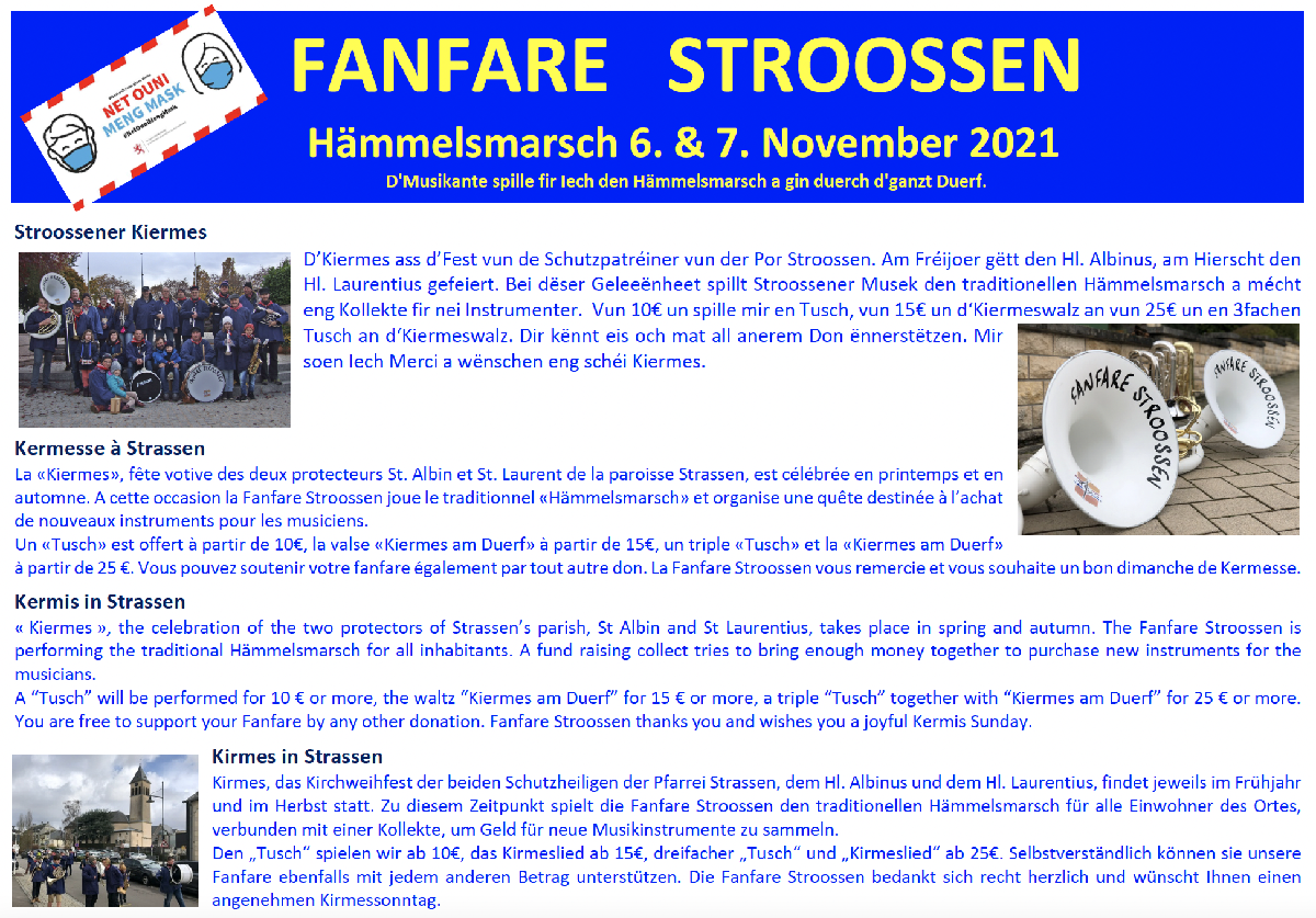 Kiermes an Hämmelsmarsch zu Stroossen