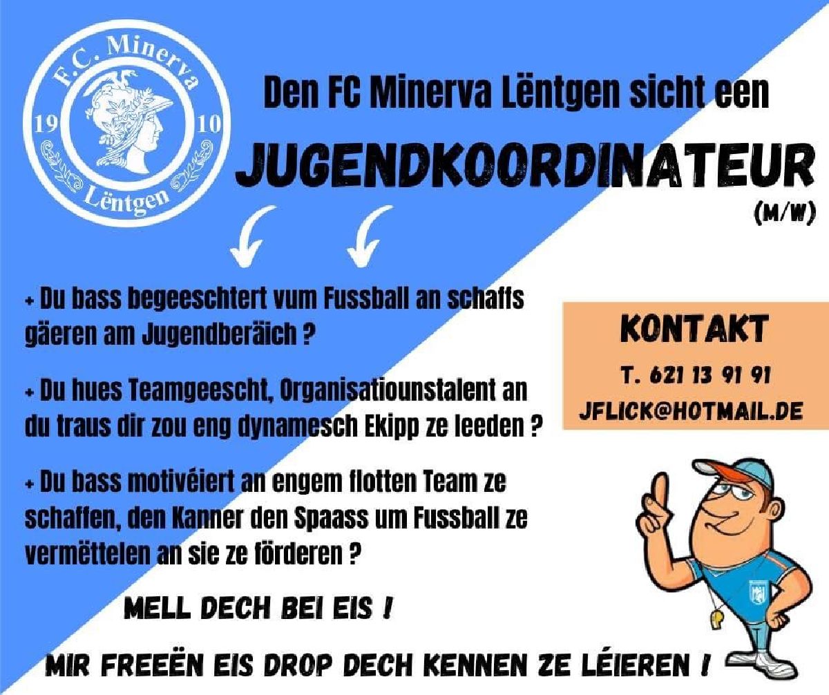 FC Minerva Lëntgen - Jugendkoordinator gesicht M/W