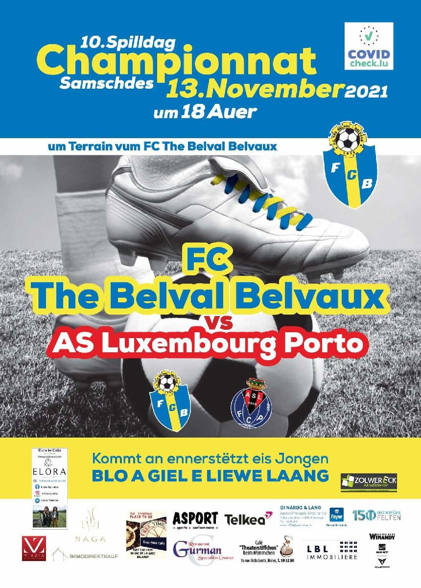 Liveticker FC Bieles - ASL Porto