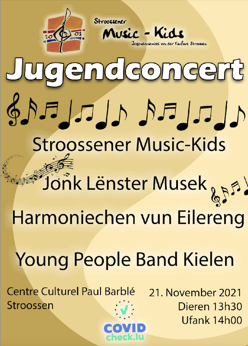 21. November : Music-Kids Jugendconcert mat 4 Ensemblen