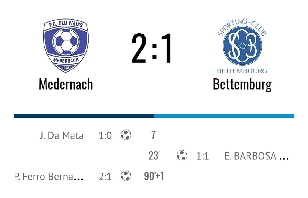 Last Minutt Victoire doheem geint Beetebuerg. Last Minutt Victoire doheem geint Beetebuerg.