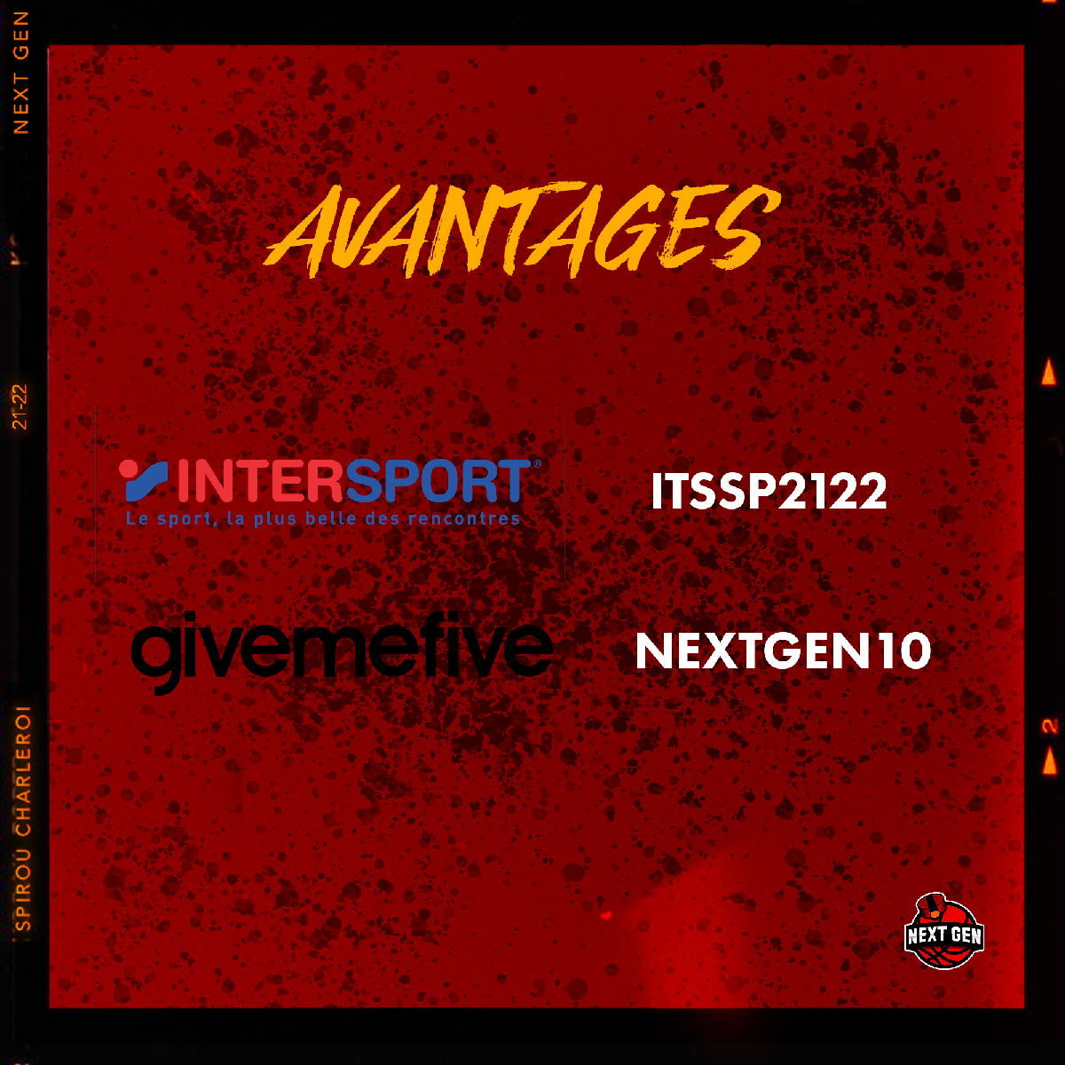 Codes Promos pour nos jeunes chez Intersport et GiveMeFive