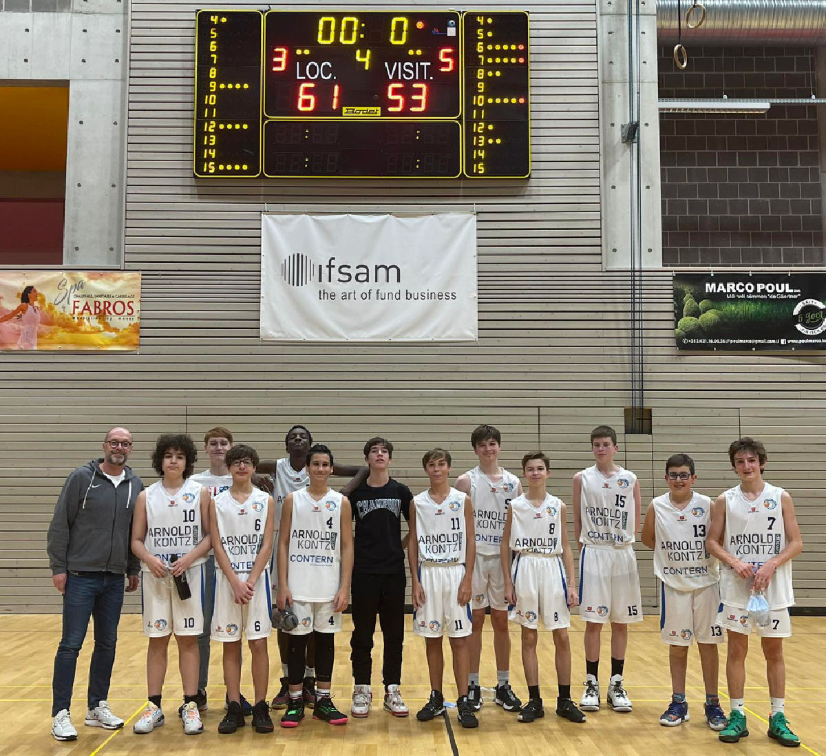 Scolaires: AB Contern - Hedgehogs Bascharage 61-53