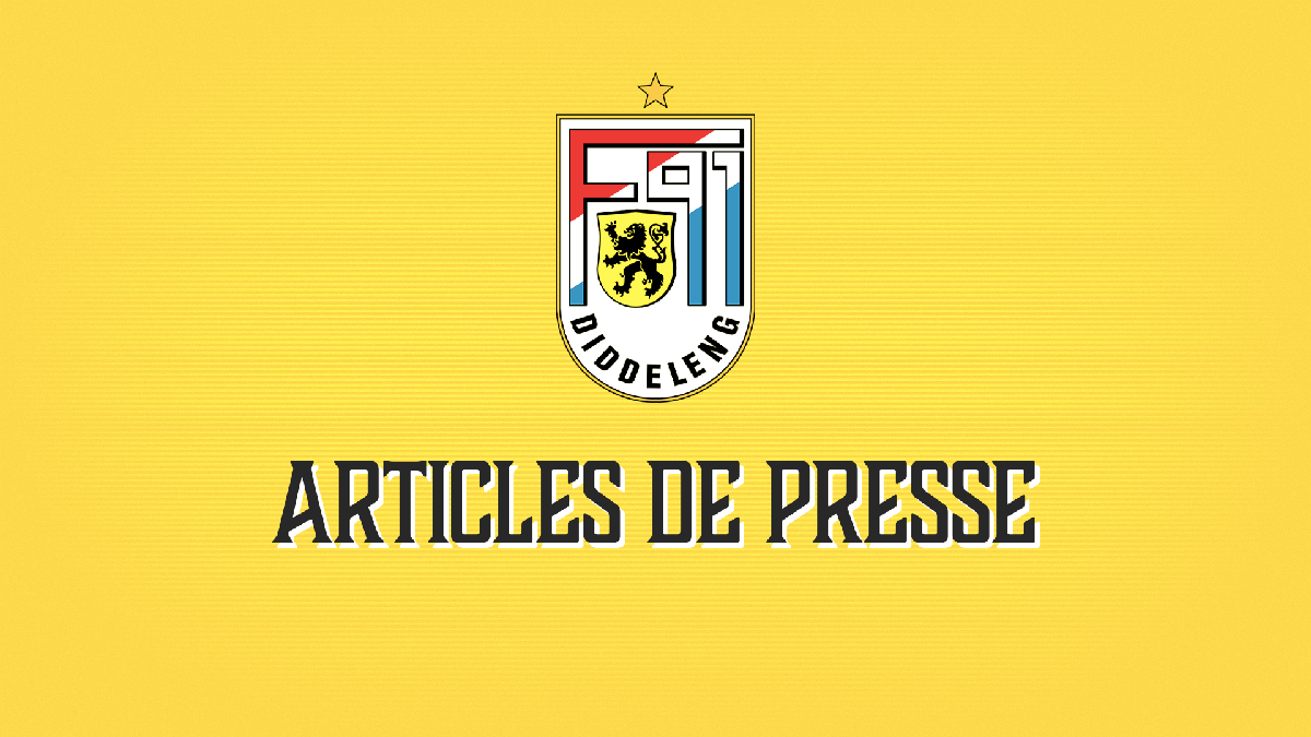 Articles de presse du match contre Strassen