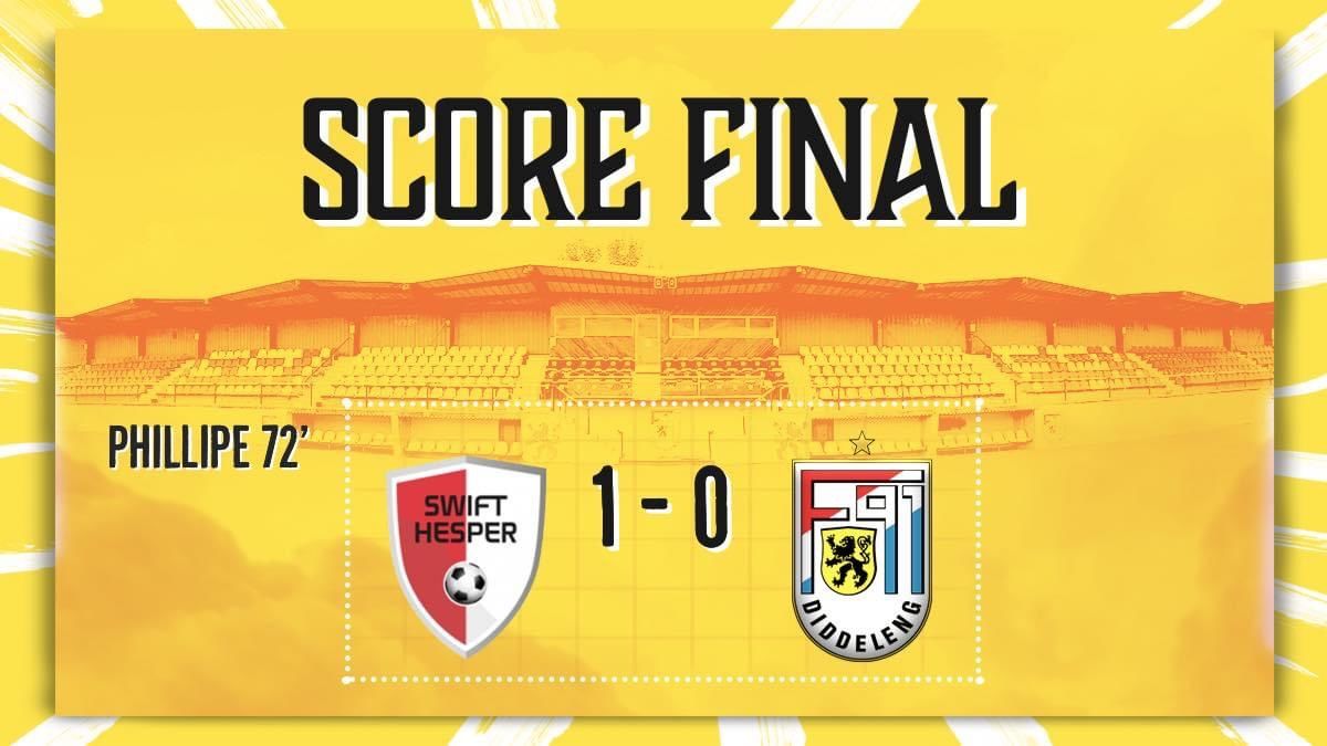 Swift Hesper - F91 Diddeleng 1-0 (0-0) Swift Hesper - F91 Diddeleng 1-0 (0-0)