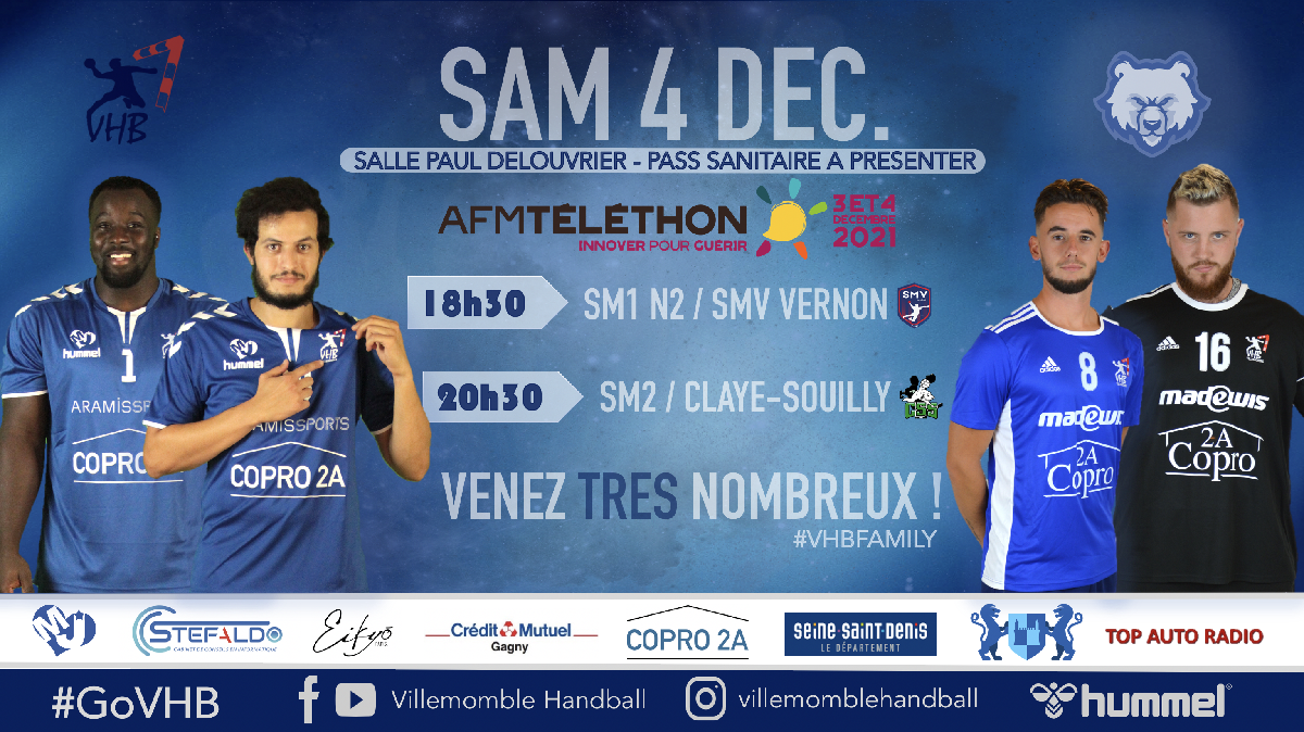 MATCHDAY 4/5 DECEMBRE TELETHON