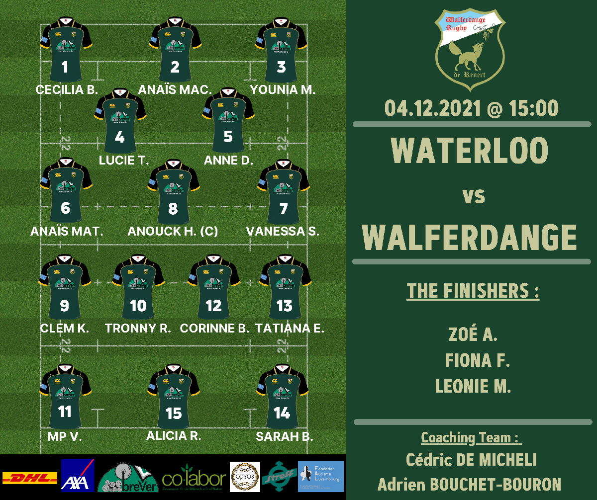 WATERLOO vs WALFERDANGE WATERLOO vs WALFERDANGE