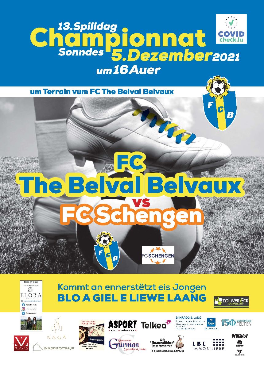 Liveticker FC Bieles - FC Schengen