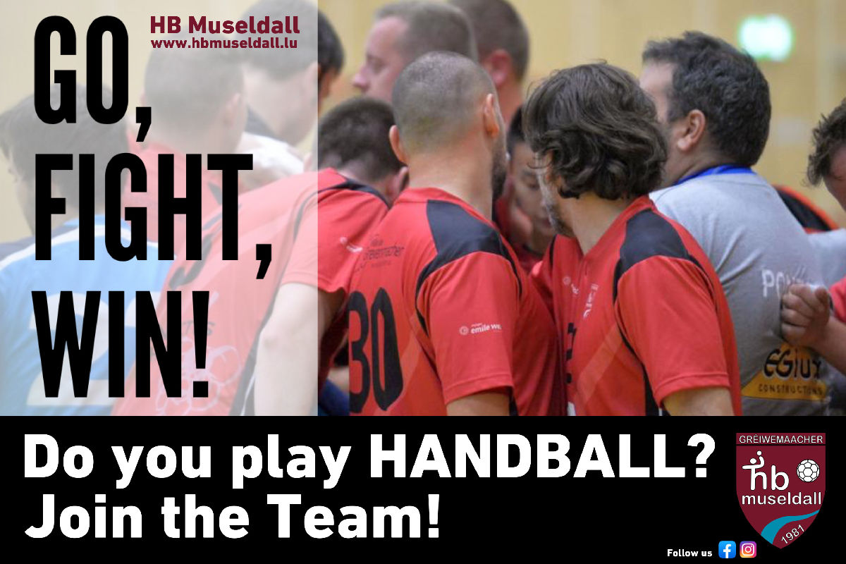 Do YOU play HANDBALL? Join the TEAM! Do YOU play HANDBALL? Join the TEAM!