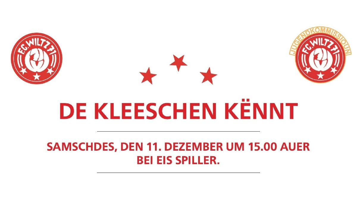 DE KLEESCHEN KËNNT - VISITE DE SAINT NICOLAS DE KLEESCHEN KËNNT - VISITE DE SAINT NICOLAS