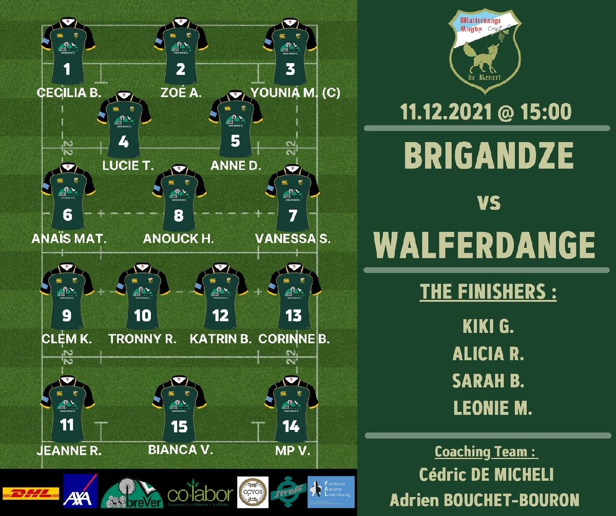 BRIGANDZE vs WALFERDANGE BRIGANDZE vs WALFERDANGE