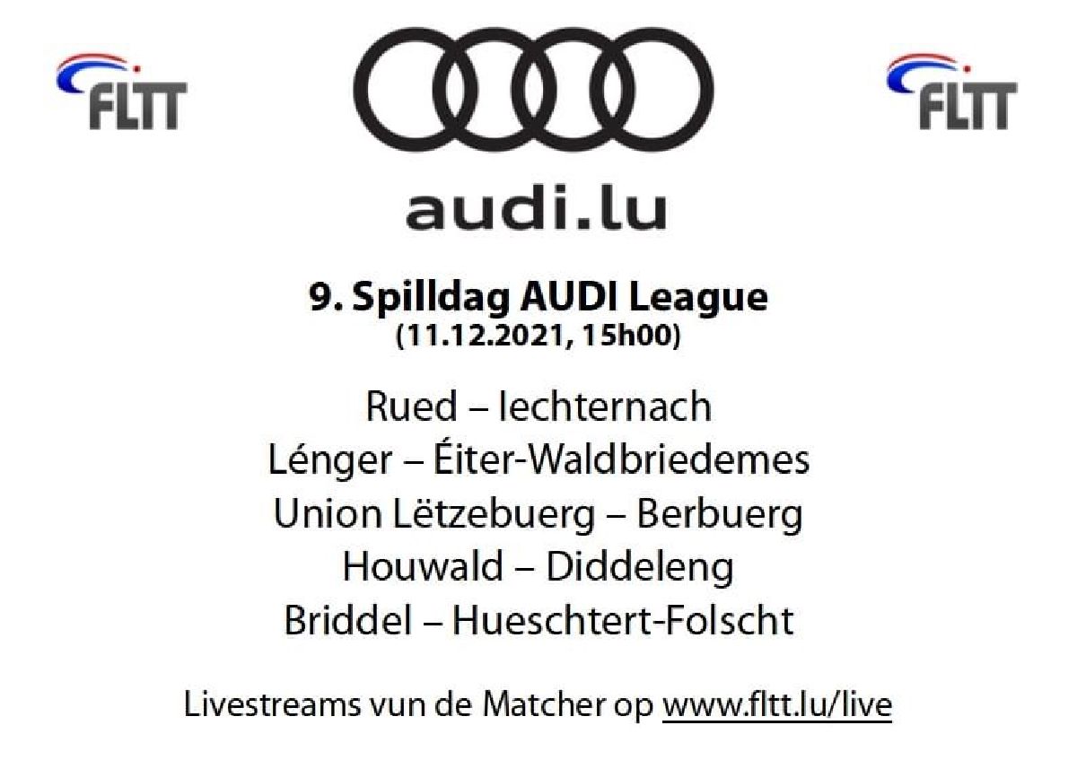 AUDI TT LEAGUE 9. Spilldaag: DT Houwald - DT Diddeleng