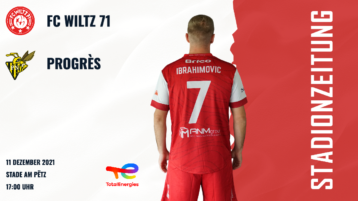 Stadionzeitung: FC WILTZ 71 vs PROGRÈS