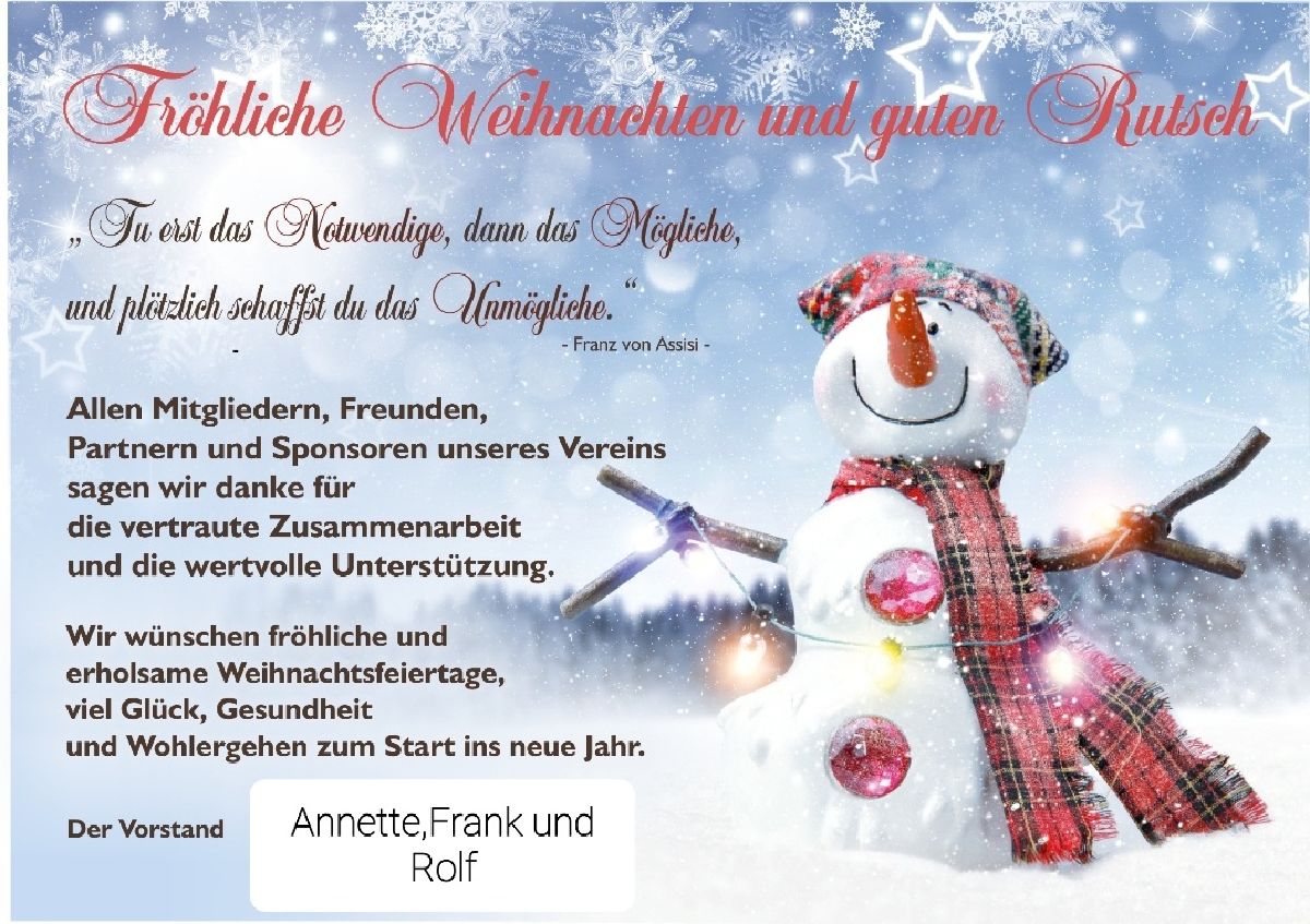Frohe Weihnachten 