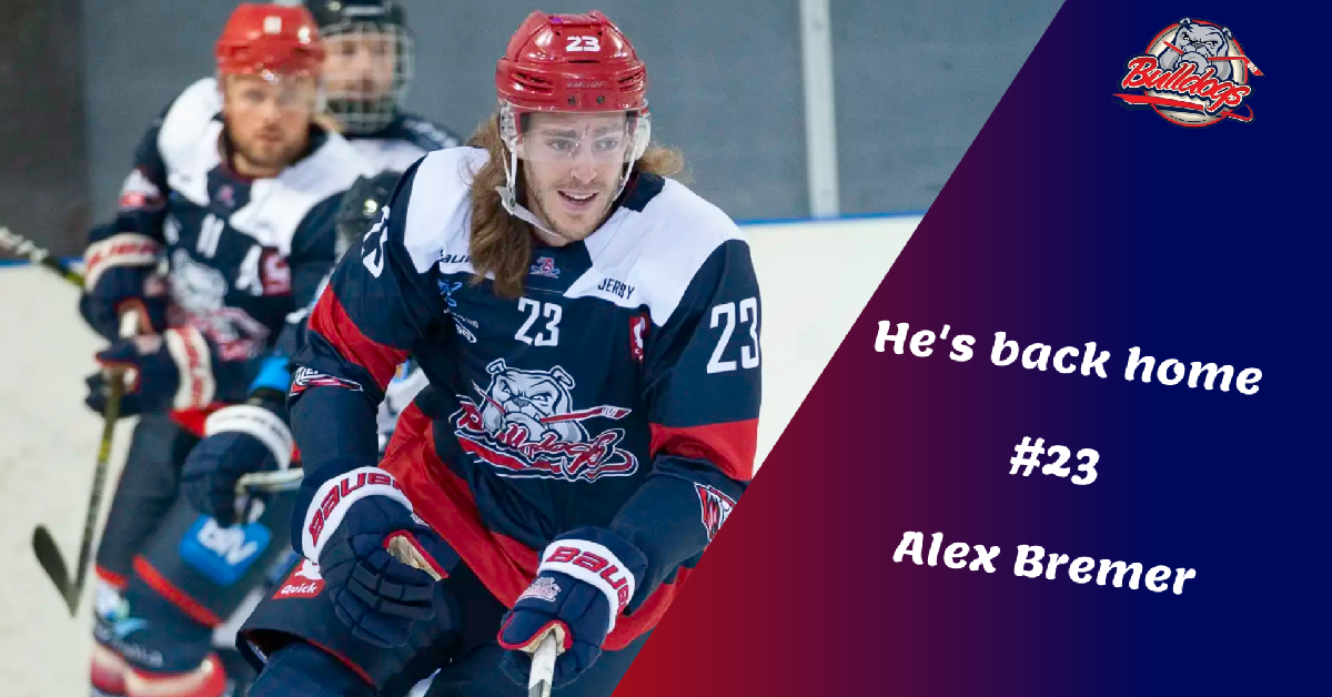 Liege Bulldogs' Alex Bremer # 23 is back home Liege Bulldogs' Alex Bremer # 23 is back home