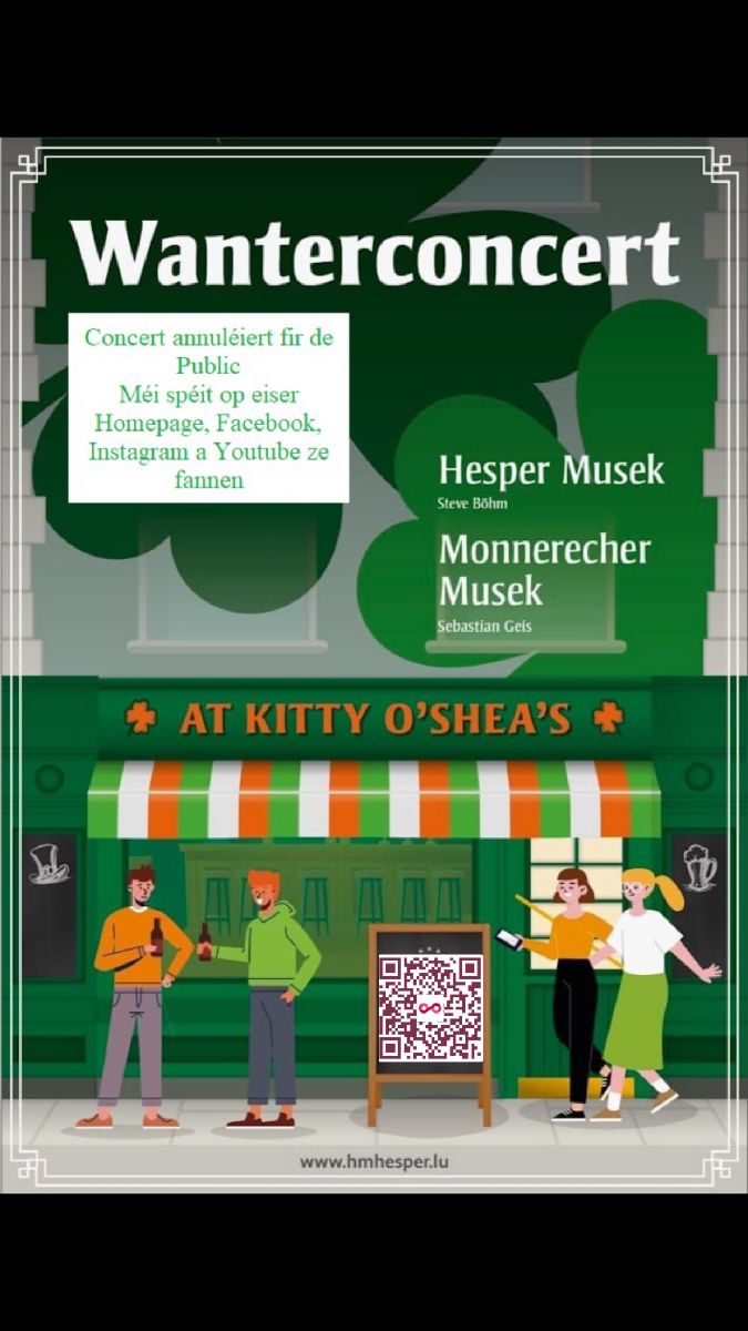 Concert vum 22. Januar ouni Public