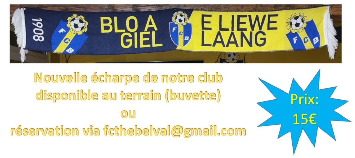 Nouvelle écharpe au Fanshop