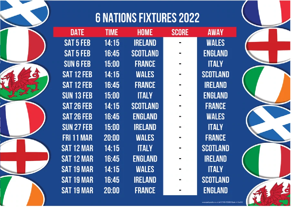 RCL 6 Nations Competition - 