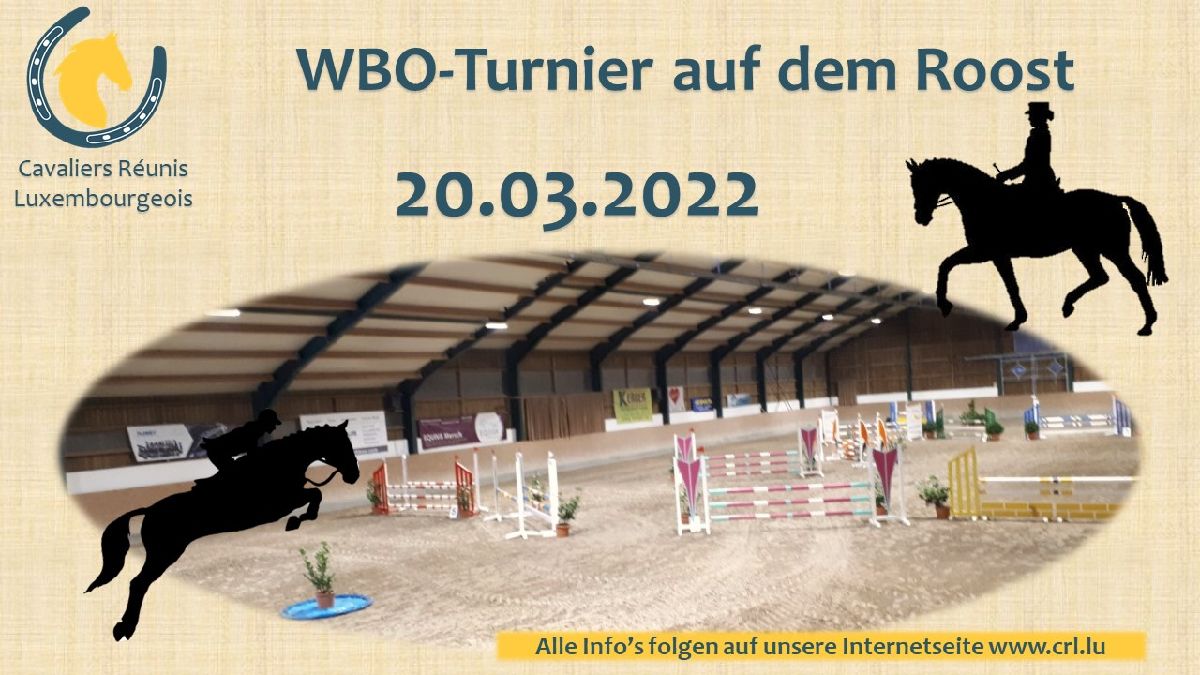 Ausschreibung WBO Turnier Roost 20.03.2022 online