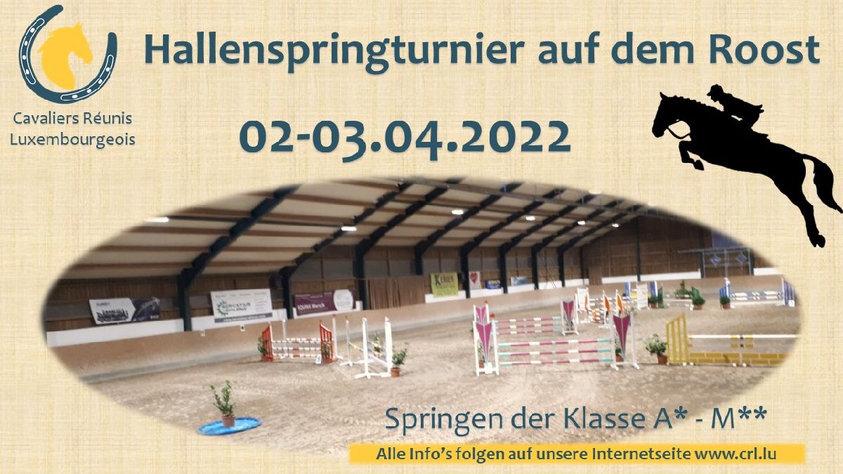 Ausschreibung Springturnier Roost 02-03.04.22 online
