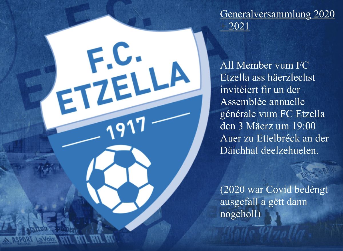 Generalversammlung 2020 + 2021