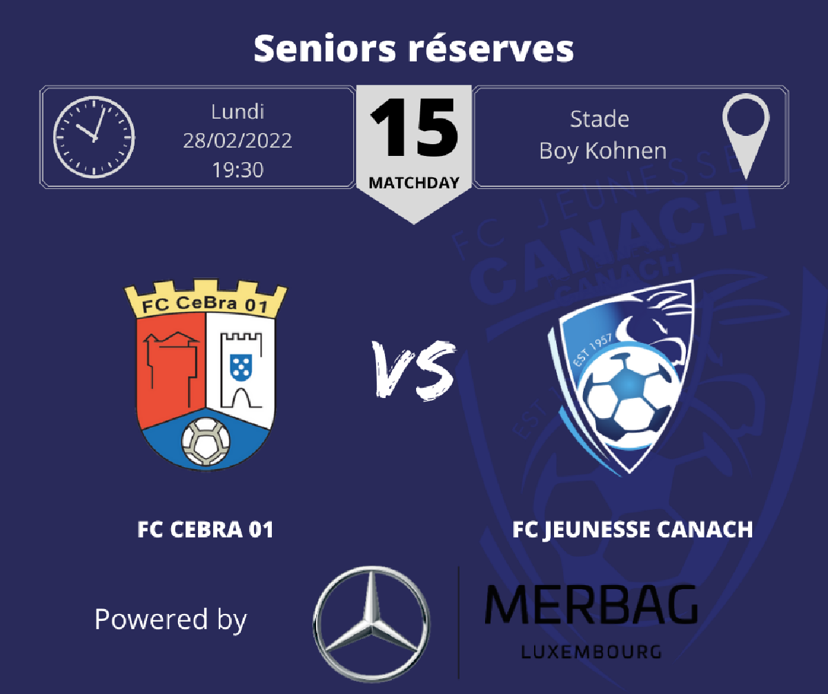 15e journée chez les seniors réserves