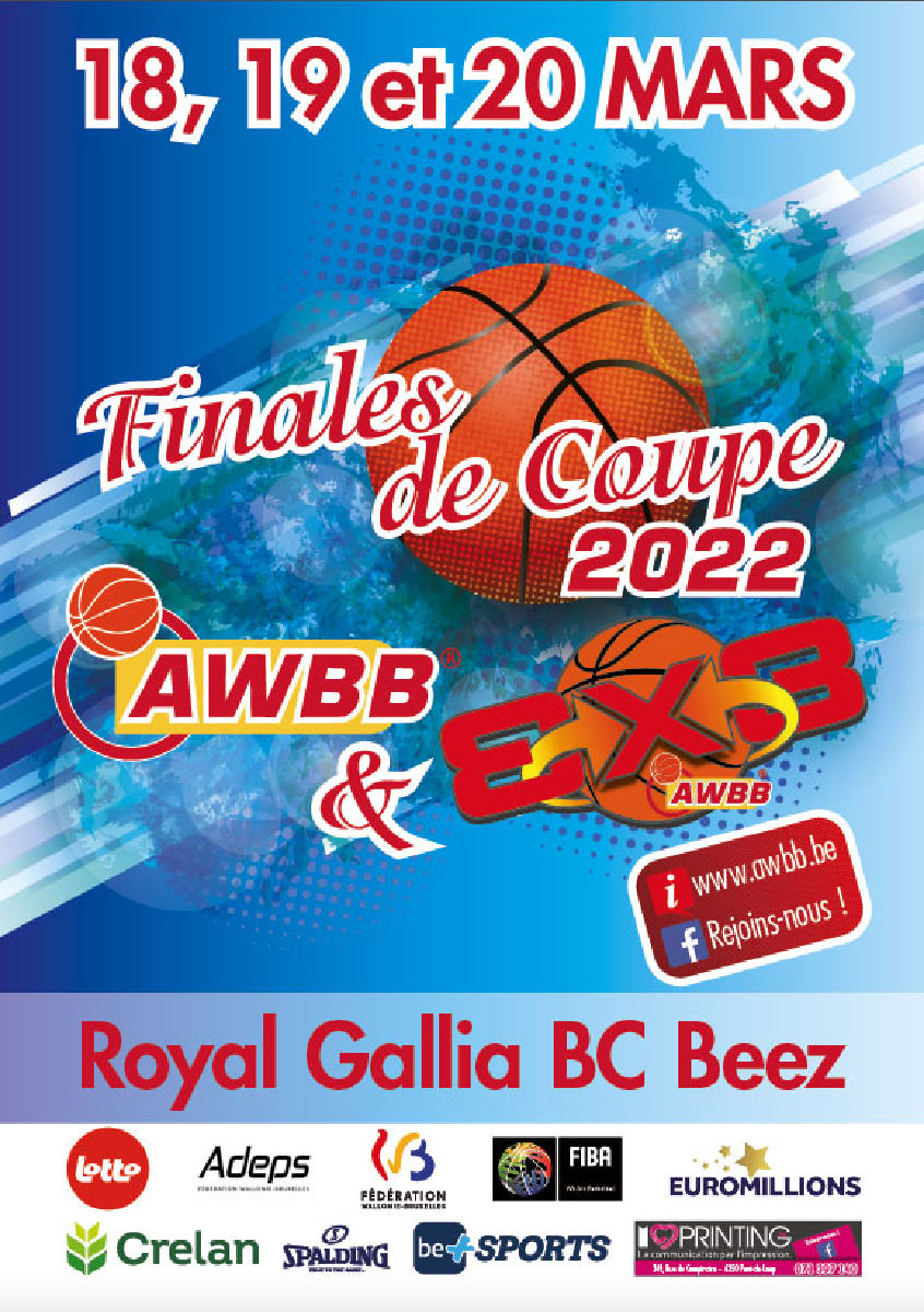Programme détaillé des finales de coupe AWBB