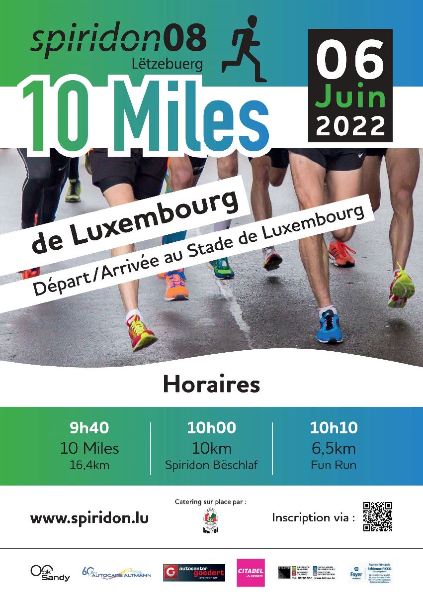 NOUVEAUTE RUNNING: 10 MILES DE LUXEMBOURG