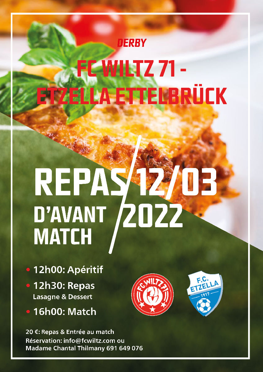 Repas d'avant match vs. Etzella Repas d'avant match vs. Etzella