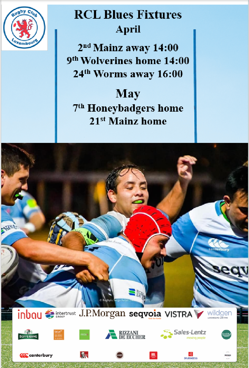 RCL' s second team the Blues fixtures