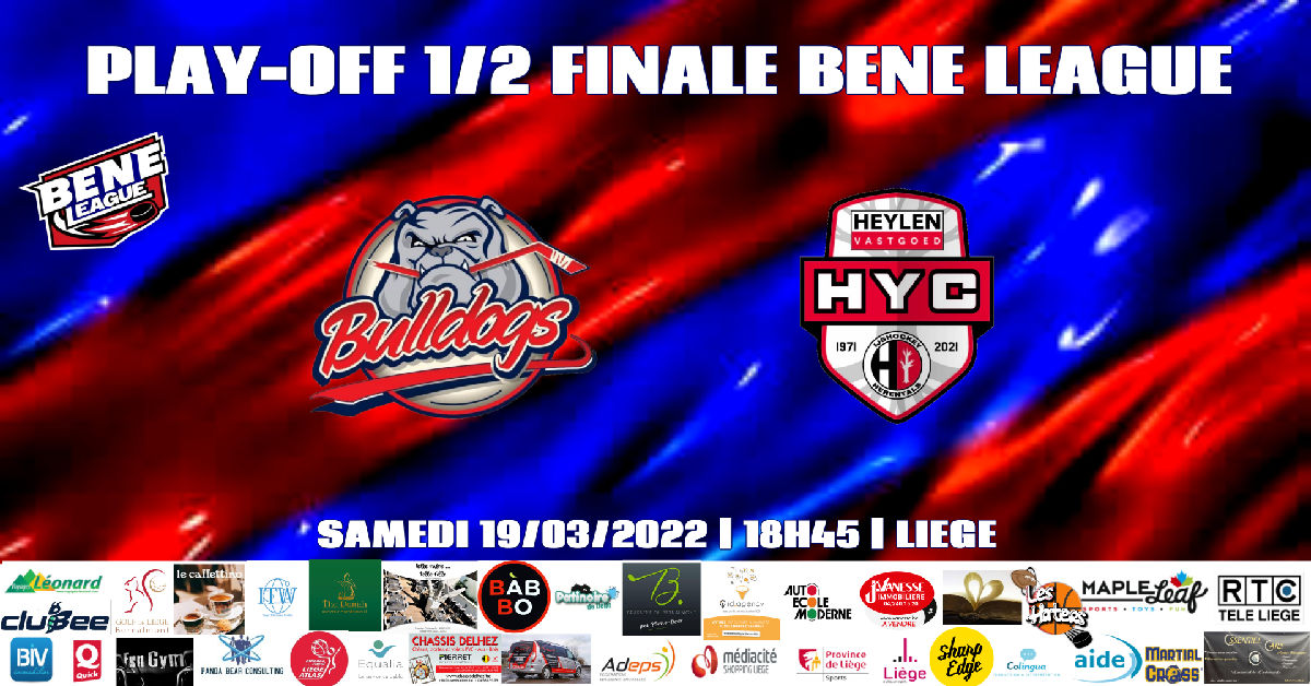 Bulldogs de Liège vs Heylen Vastgoed HYC - 1/2 finale Bene League Bulldogs de Liège vs Heylen Vastgoed HYC - 1/2 finale Bene League