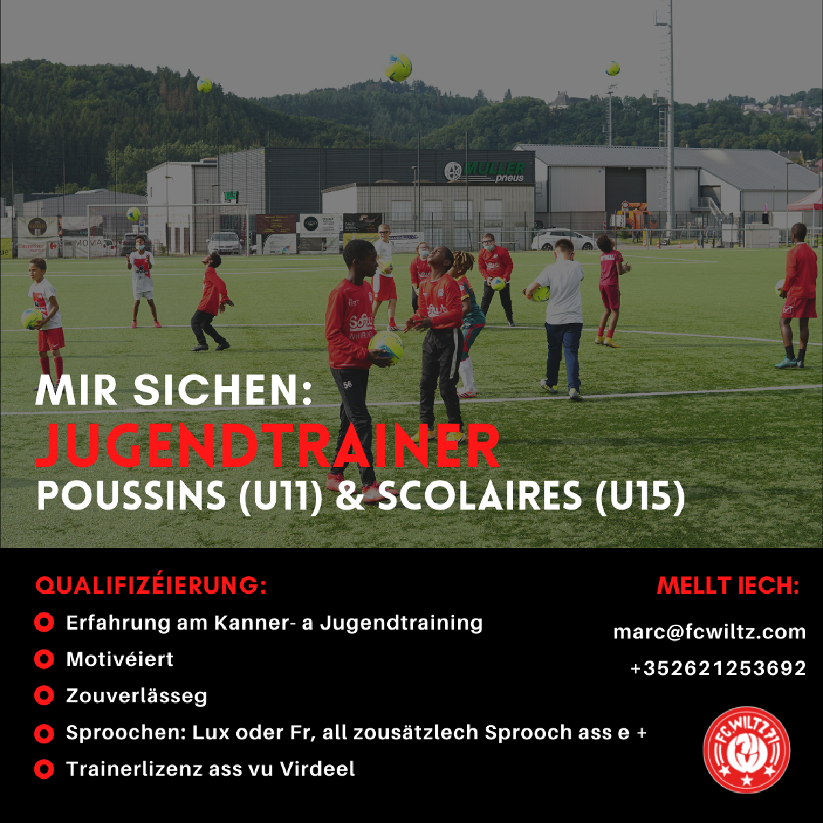 Jugendtrainer gesicht!