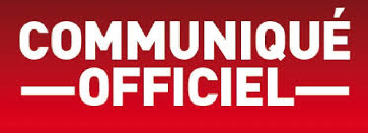 Communiqué officiel