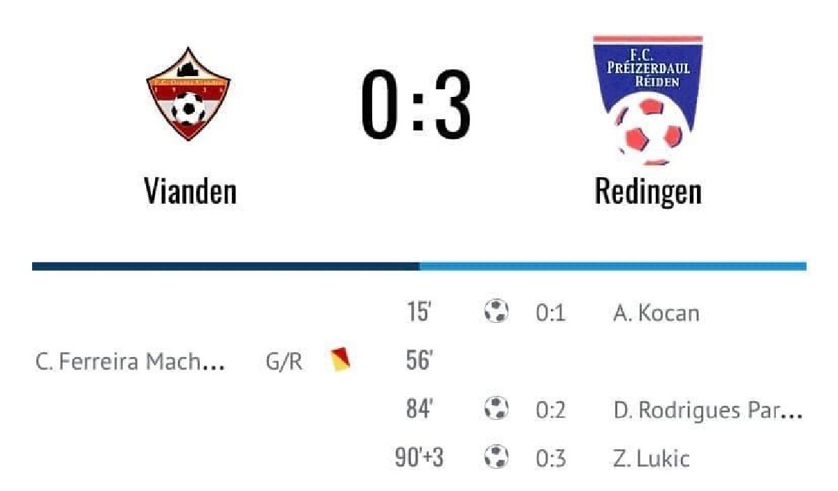 Spillbericht Orania Veianen vs FC Préizerdaul-Réiden