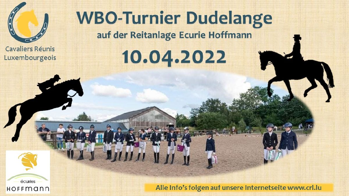 Zeiteinteilung WBO Turnier Dudelange 10.04.22