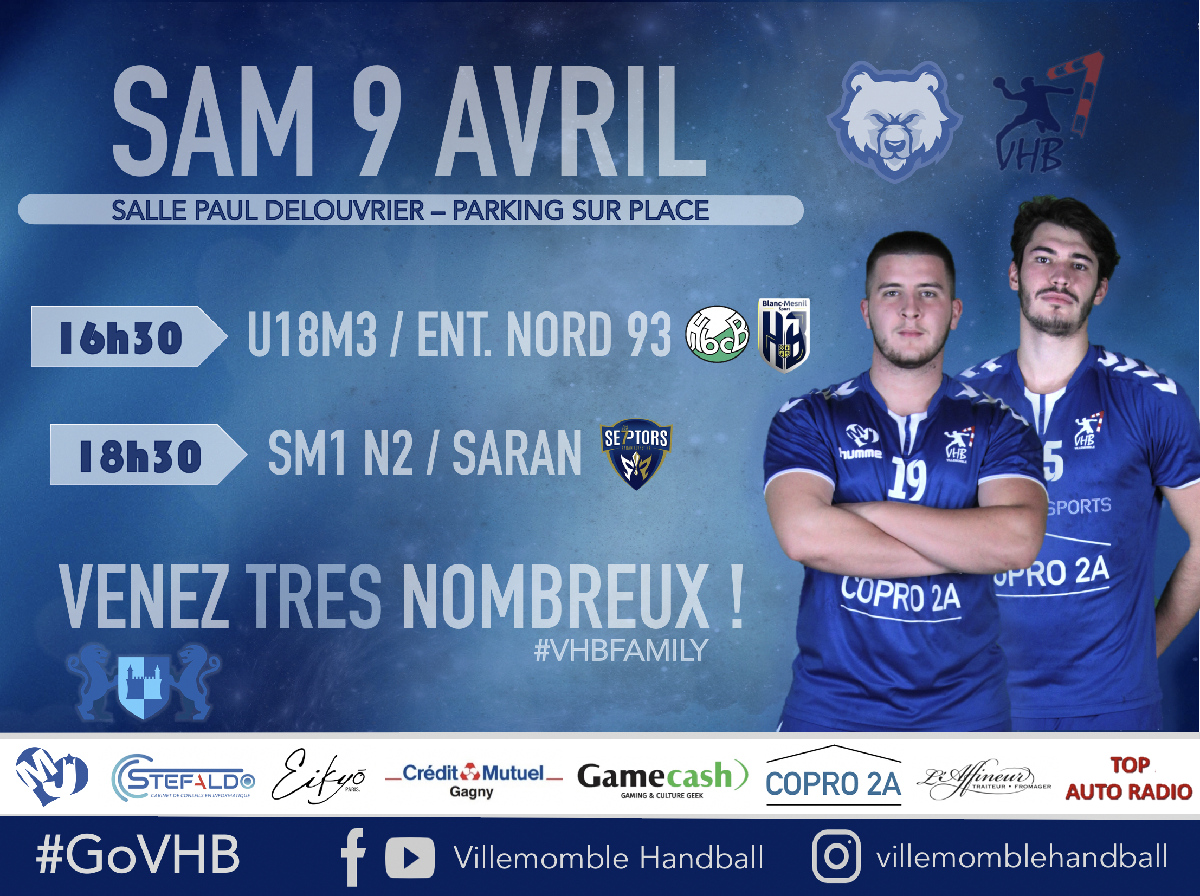 MATCHDAY 9/10 AVRIL