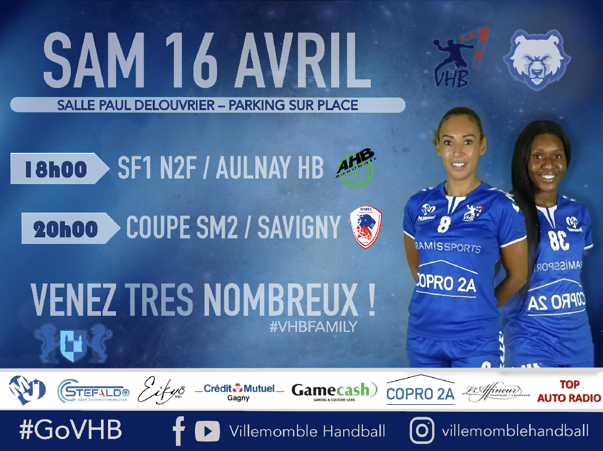 MATCHDAY 16 AVRIL