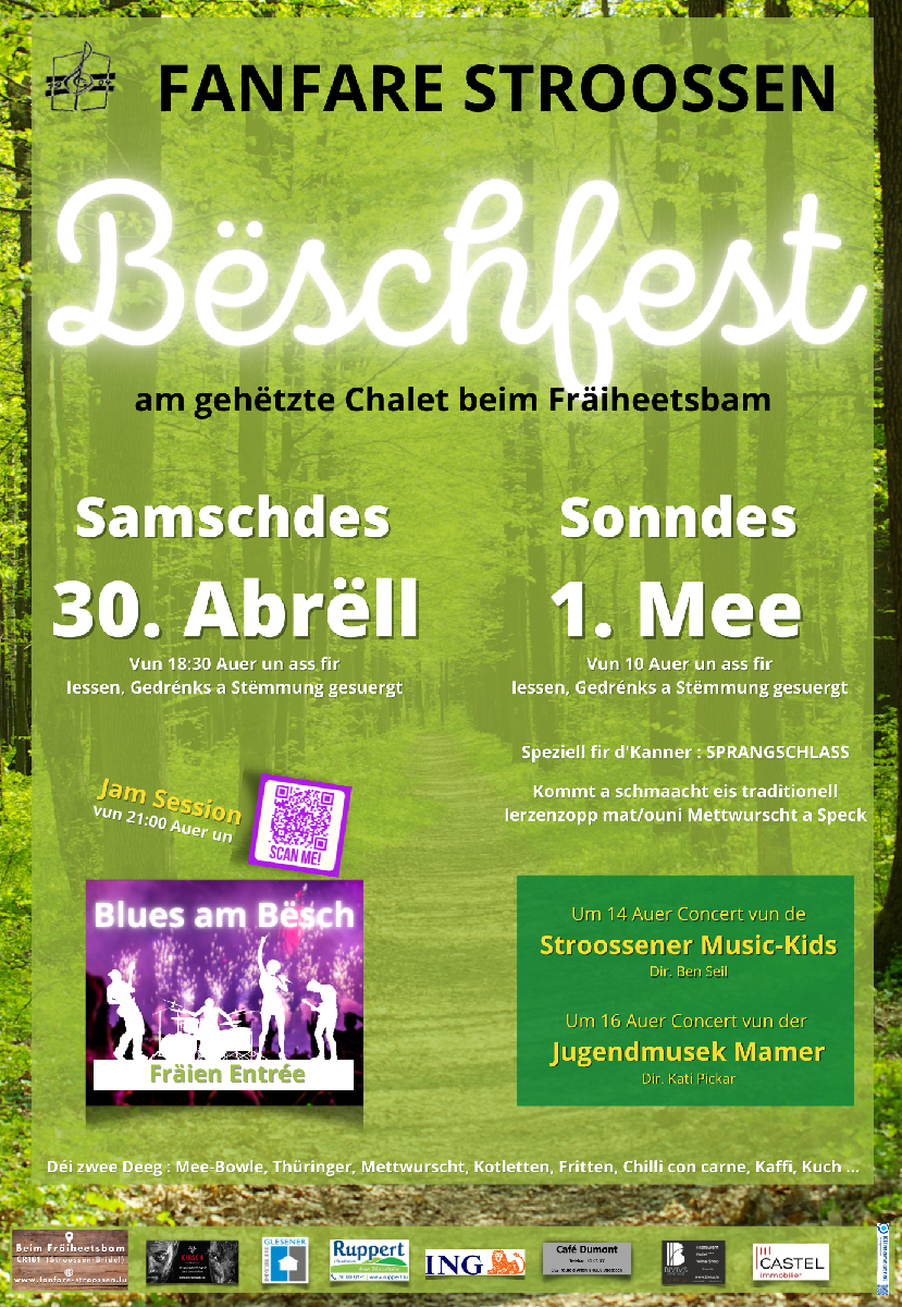Plangt Dir e Besuch op eisem Bëschfest? Hei fannt Dir de Programm ....