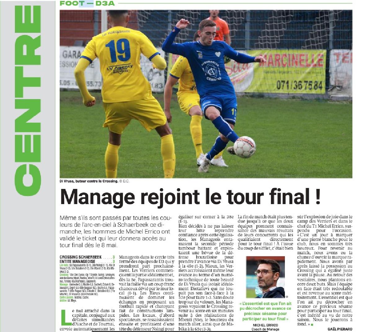 Schaerbeek  -  Manage 3 - 3