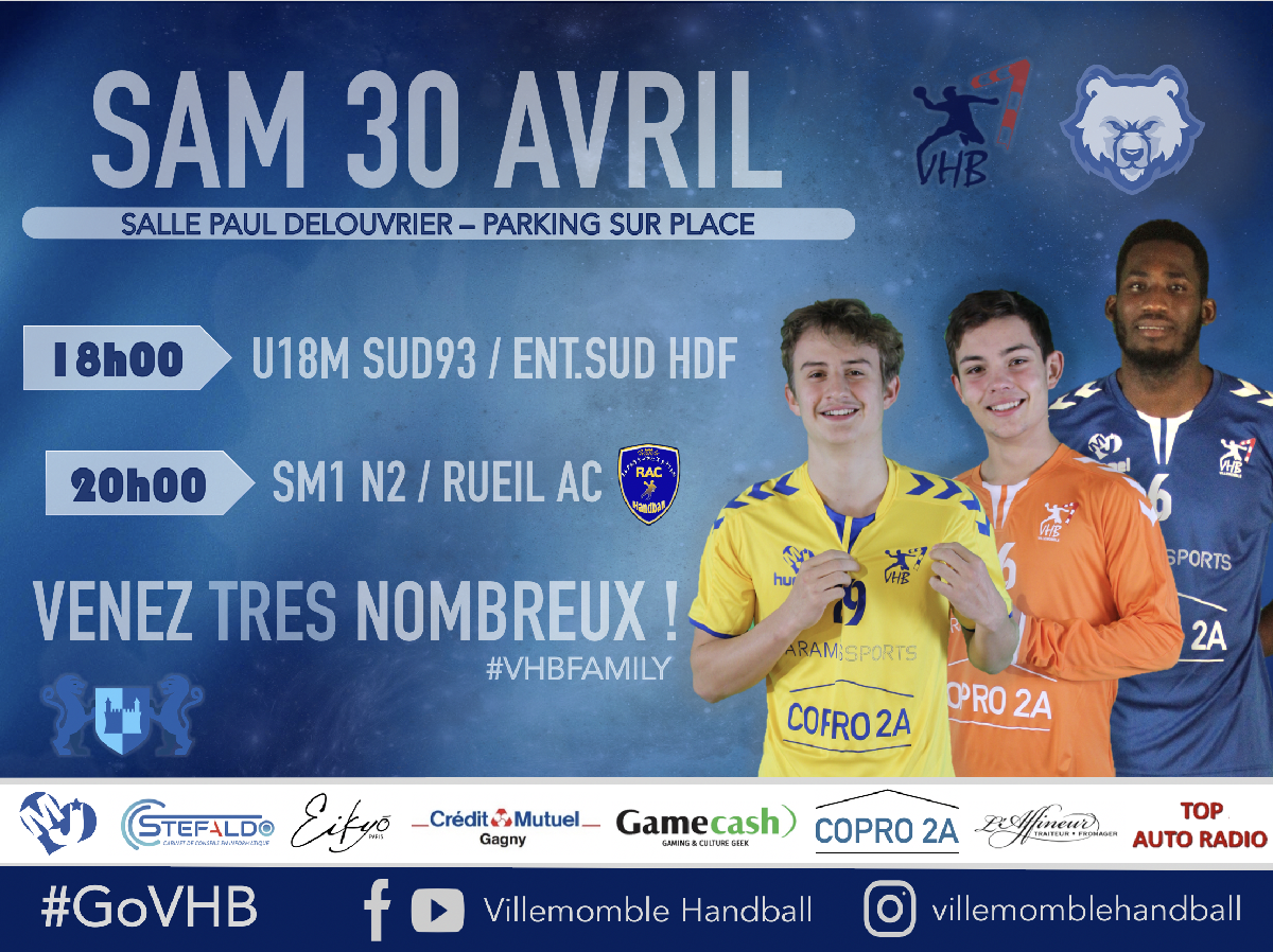 MATCHDAY 30 AVRIL MATCHDAY 30 AVRIL