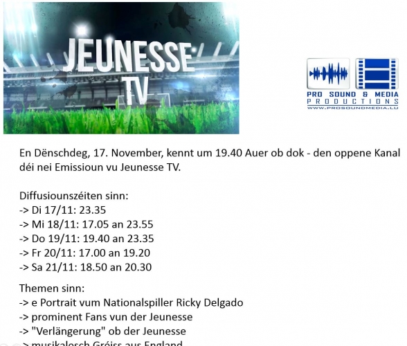 Jeunesse TV, November 2015