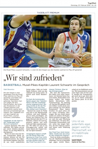 Tageblatt 23.02.2016