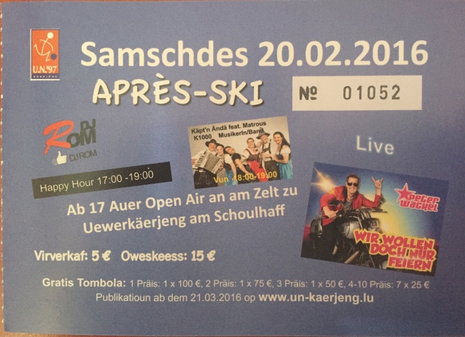 Tombola Après-Ski 2016