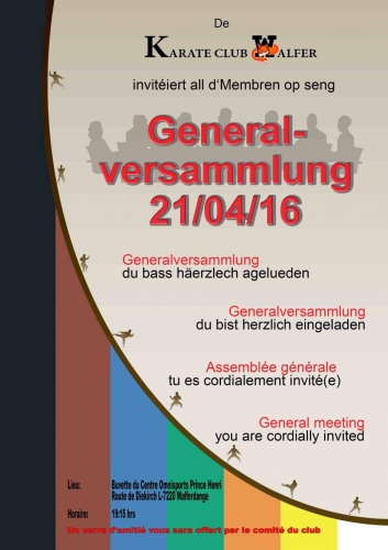 Generalversammlung 2016 Generalversammlung 2016