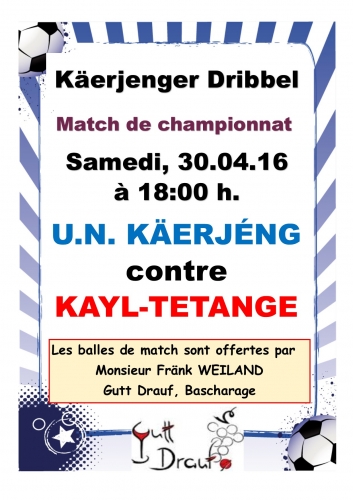 Fräi Béier nom Match...