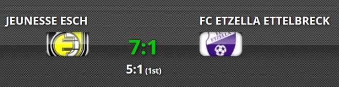 Testmatch Jeunesse Esch géint Etzella Ettelbreck