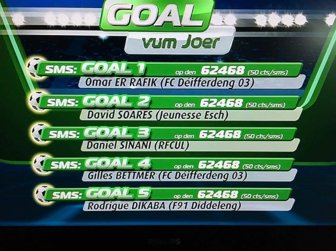 WIELT DEM DAVID SÄI GOAL ZUM GOAL VUM JOER BEI RTL