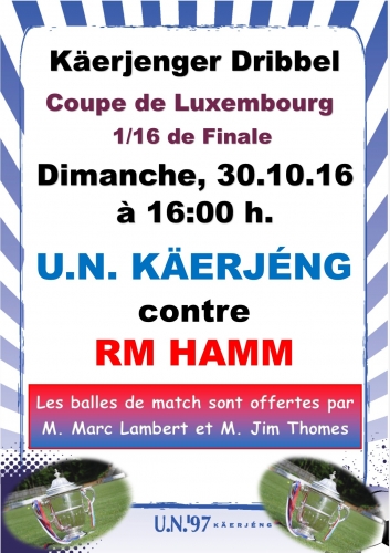 30.10.2016 Coupe de Luxembourg....